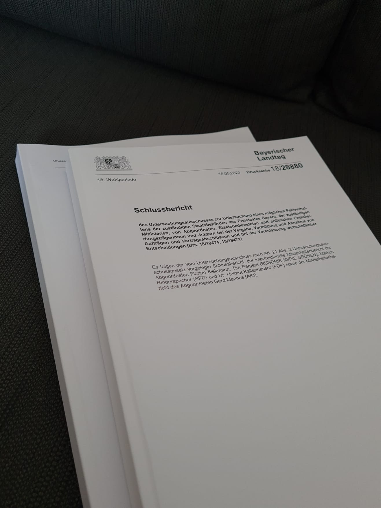 Untersuchungsausschuss Maske